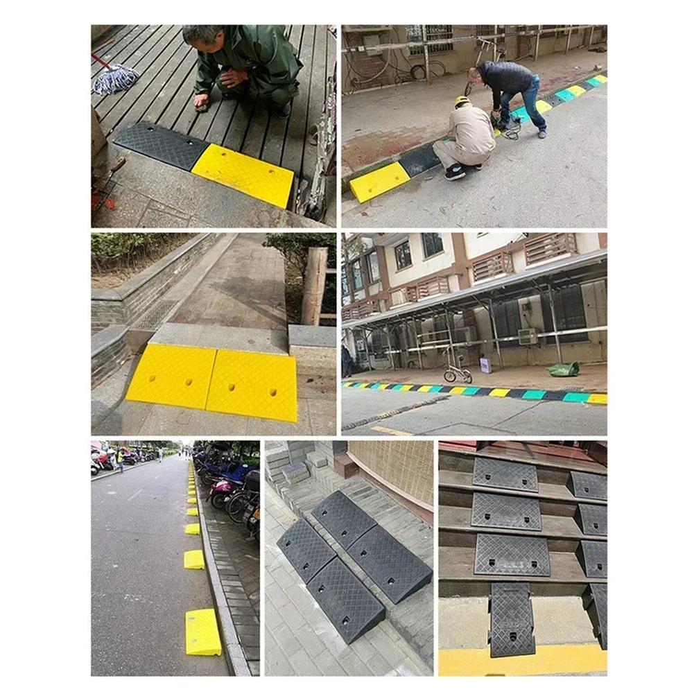 Curb Ramp In Tire Accessories Lightweight Plastic Curb Ramps For Wheelchair Mobility ,Scooter, Bike, Motorcycle,Loading Dock
