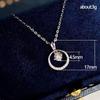 New Dainty Small Circle Pendant Necklace with Shiny CZ Fashion Wedding Accessories for Women High Quality Versatile Necklaces