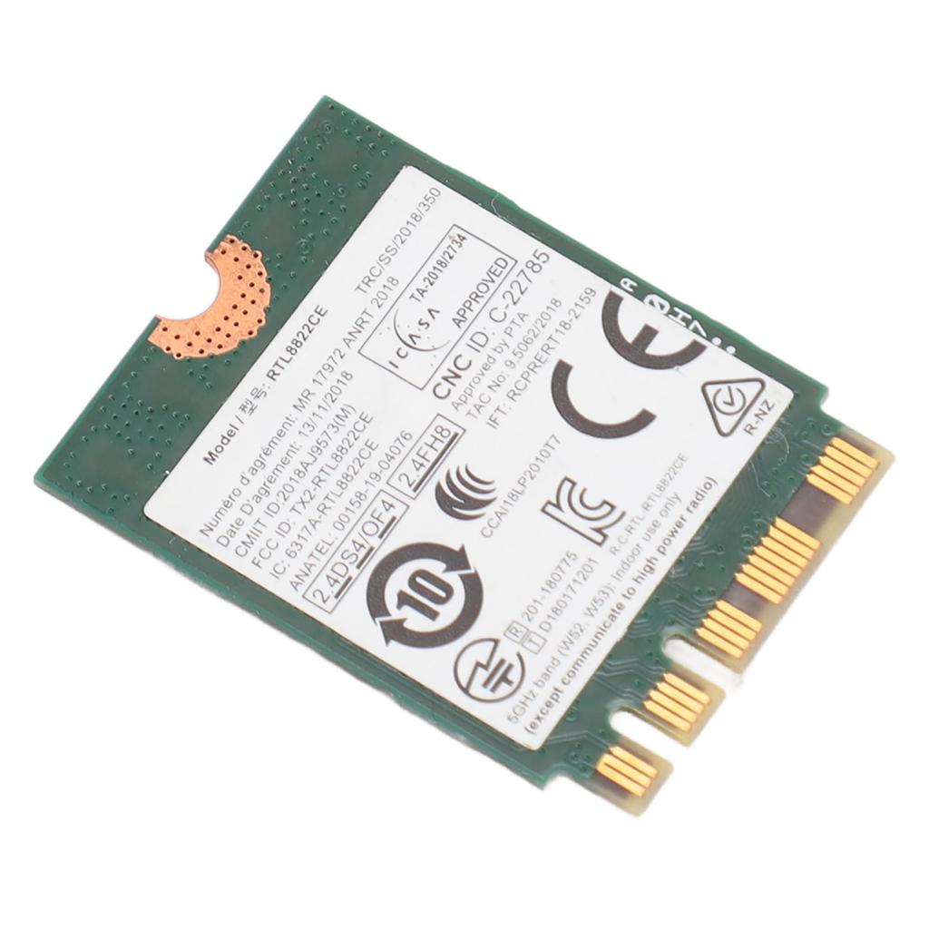 RTL8822CE FRU NGFF Wireless Network Card 2.4GHZ 5GHZ Dual Band 867Mbps NGFF Bluetooth 5.0 Adapter