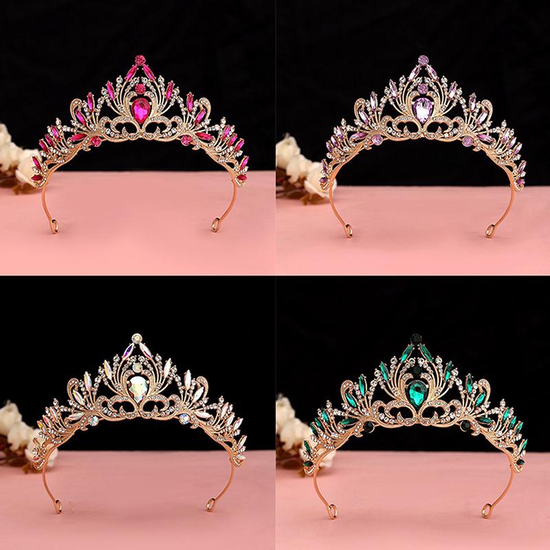 Elegant Girls Tiara Crown For Women Party Wedding Princess Bridal Crown Hair Jewelry
