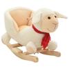 VidaXL Rocking Sheep with Backrest Plush 60x32x50 Cm White 80224