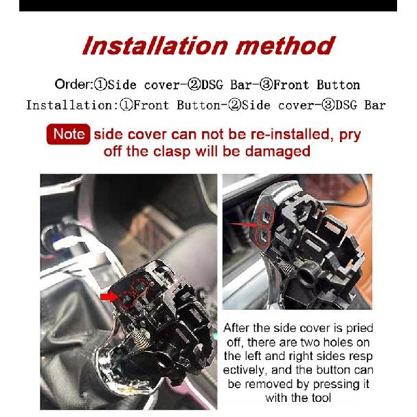 Хромированный матовый с кожаной ручкой переключения передач, боковая крышка, эмблема DSG для VW Golf 6 7 R GTI Passat B7 B8 CC R20 Jetta