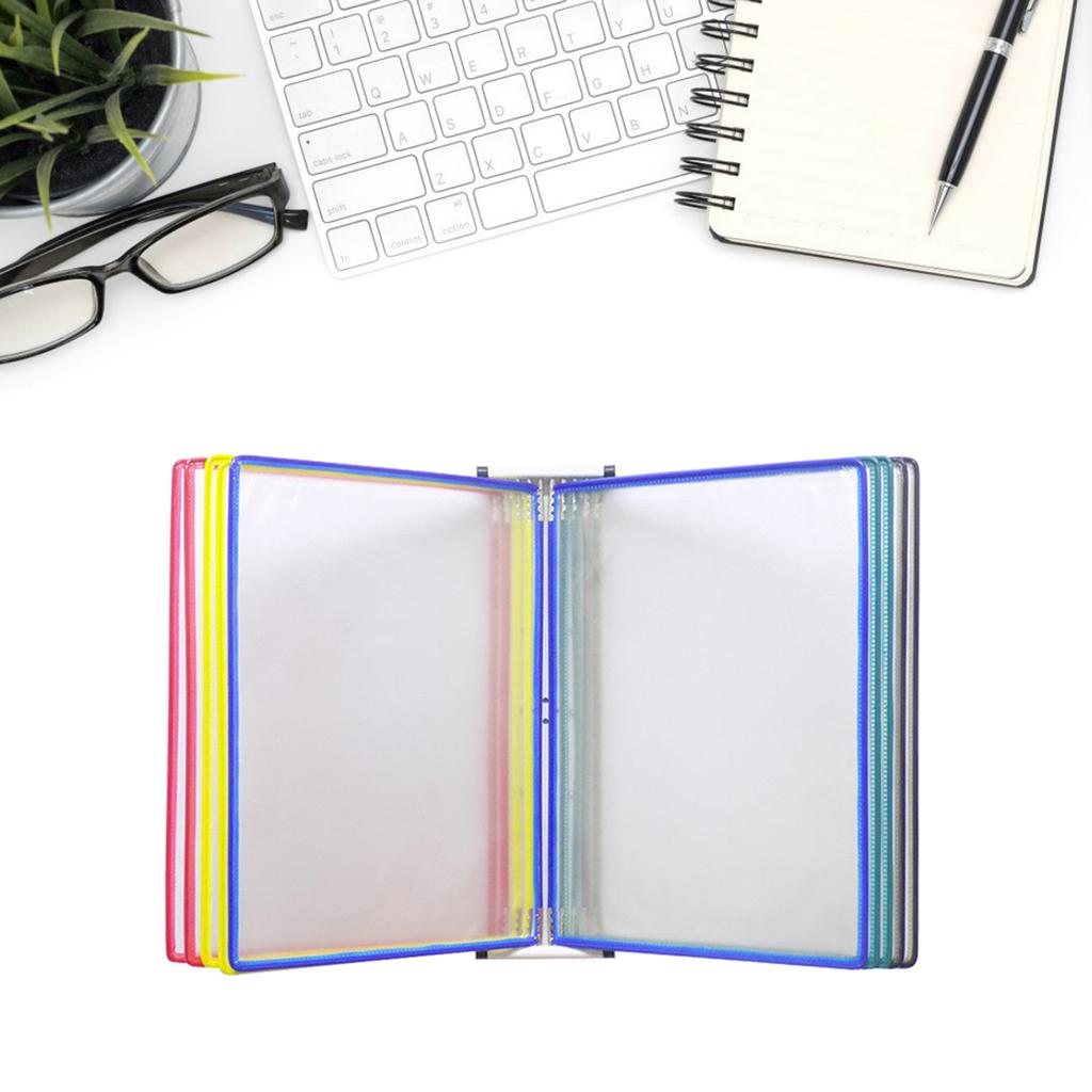 Настенный органайзер для справочной системы с 10 карманами для легкой загрузки и крепежными винтами для складской лаборатории