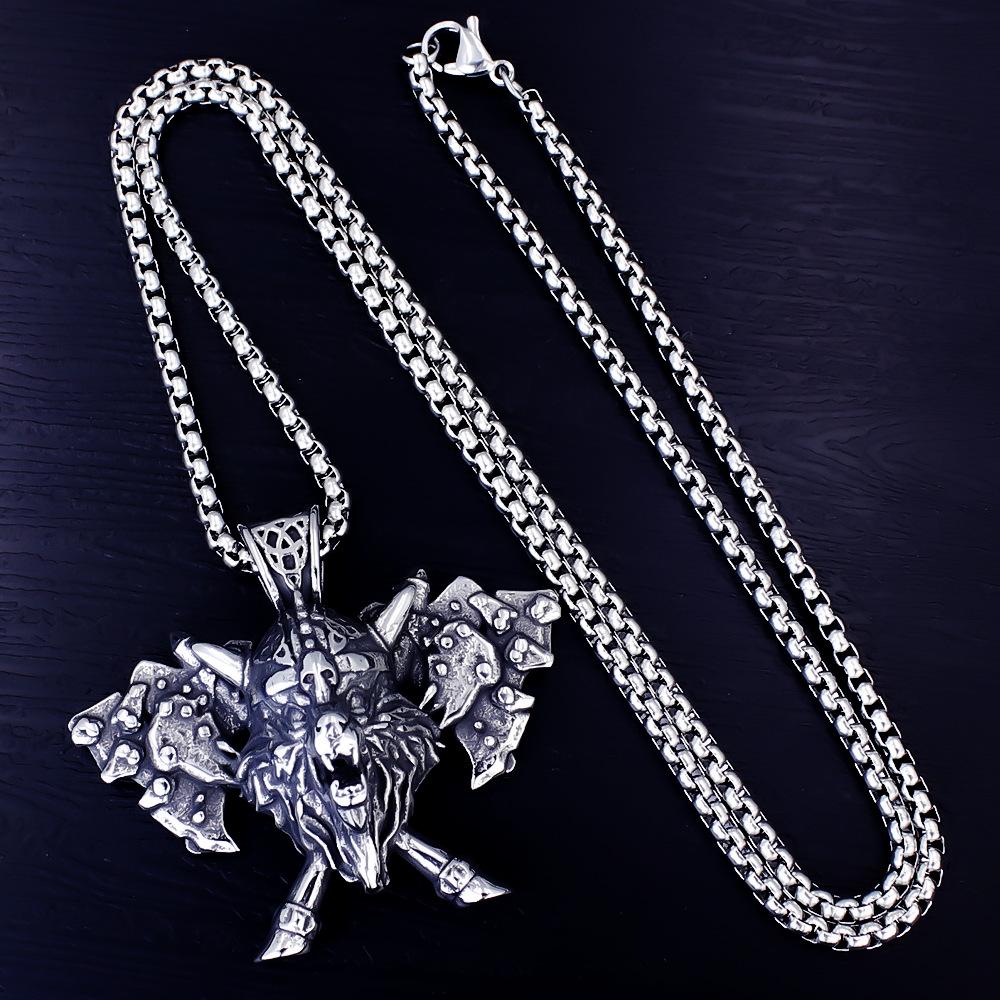 Ожерелье Ретро Мужской Топор Броня Викинг Один Война Подвеска