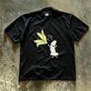 Funny Cartoon Banana Graphic Print Women Men Oversized Relaxed Fit Heavyweight Pure Cotton Crew Neck Short Sleeve Y2K Couple Casual Everyday Wear Tee