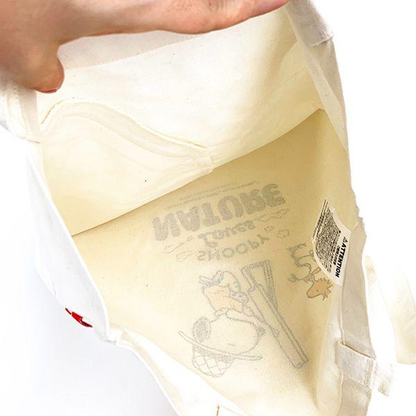 Snoopy Flat Tote Bag White Doghouse School Office PEANUTS