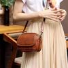 Premium Retro Oil Leather Square Bag Casual Versatile Shoulder Bag Fashionable Simple Commuter Women's Bag Messenger Mobile Phone Bag
