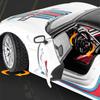1/18 Porsche 918 Spyder Martini Сплав Модель Спортивного Автомобиля Литые Металлические Игрушки Гоночный Автомобиль Транспортные Средства Модель Симуляция Звук и Свет Детский Подарок