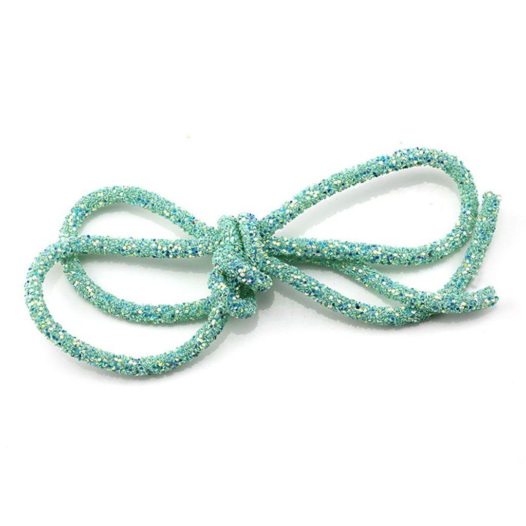 Shiny Garment Material Soft Colorful Glitter Rope Strings Hat Decor Resin Sequin Rope Sandal DIY