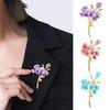 Women Brooch Flower Shape Anti-slip Wear-resistant Suit Coat Decoration Collar Hat Scarf Prom Pin Party Garment