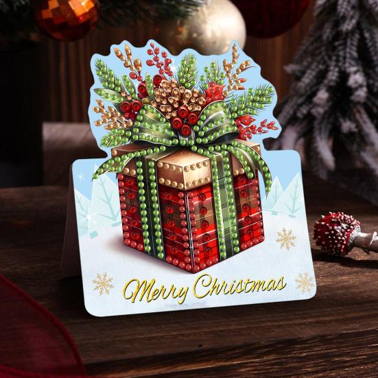 Набор для рисования стразами своими руками, 6 шт., поздравительная открытка с гномом на день рождения, 5D-искусство стразами, открытки на день рождения для взрослых, детей, подарки на годовщину, праздник