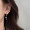 Punk Style Cross Chain Earring Fashion Geometric Stud Earrings Women Men Rock Jewelry Party Eardrop