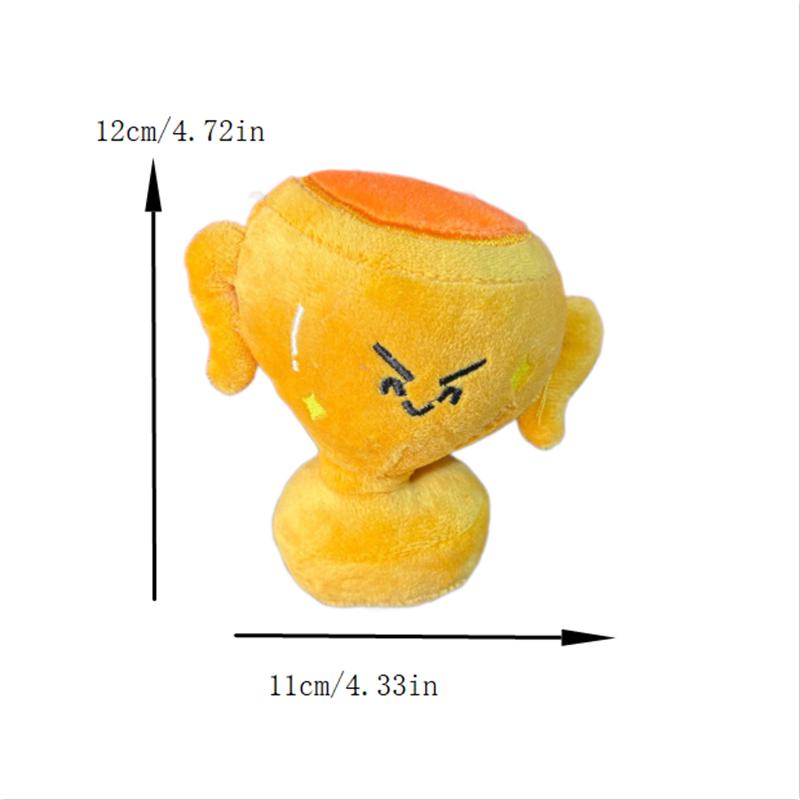 1/2Pcs Cute Victory Trophy Mascot Plush Doll Stuffed Toy Keychain Pendant Bag Hanging Charm Keyring Lucky Blessing Souvenir Gift