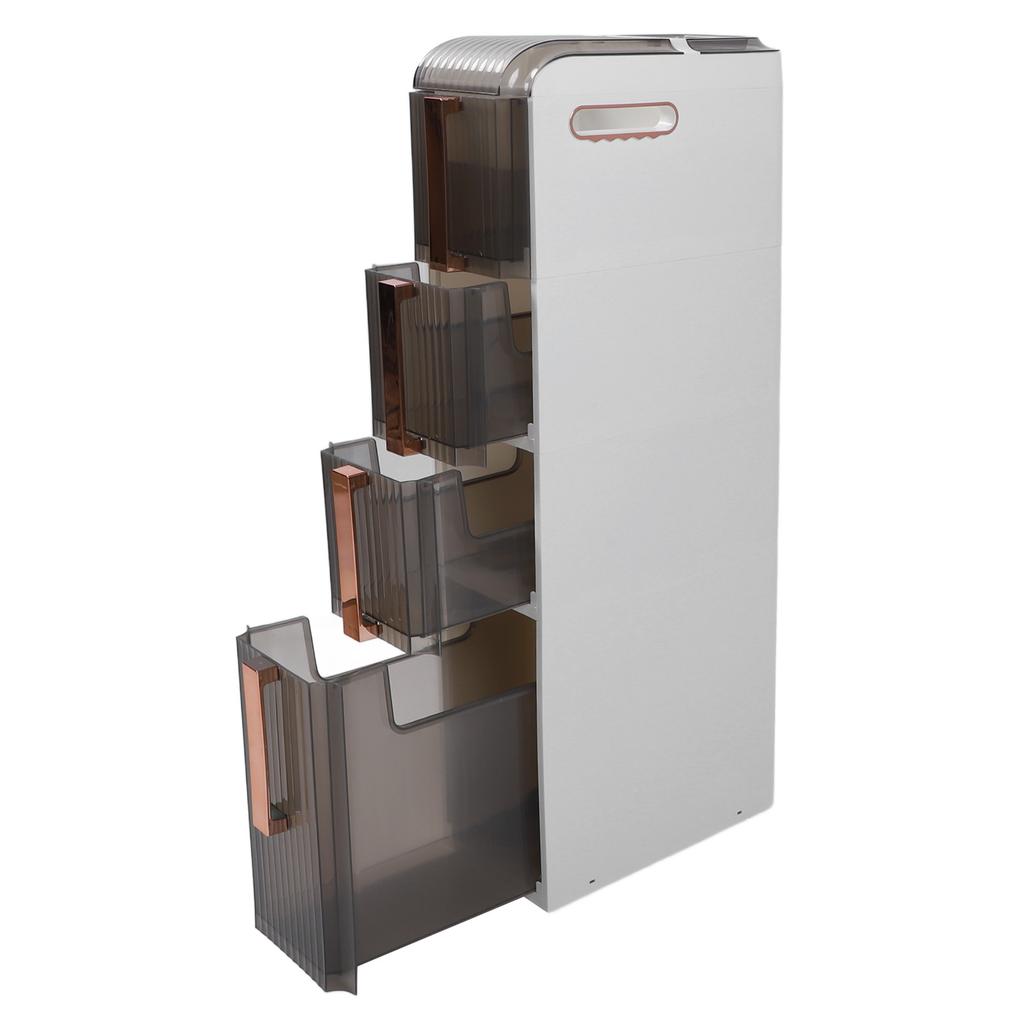 Узкий шкаф для хранения в ванной комнате, акриловый, передвижной, органайзер для туалета с ящиком для белья