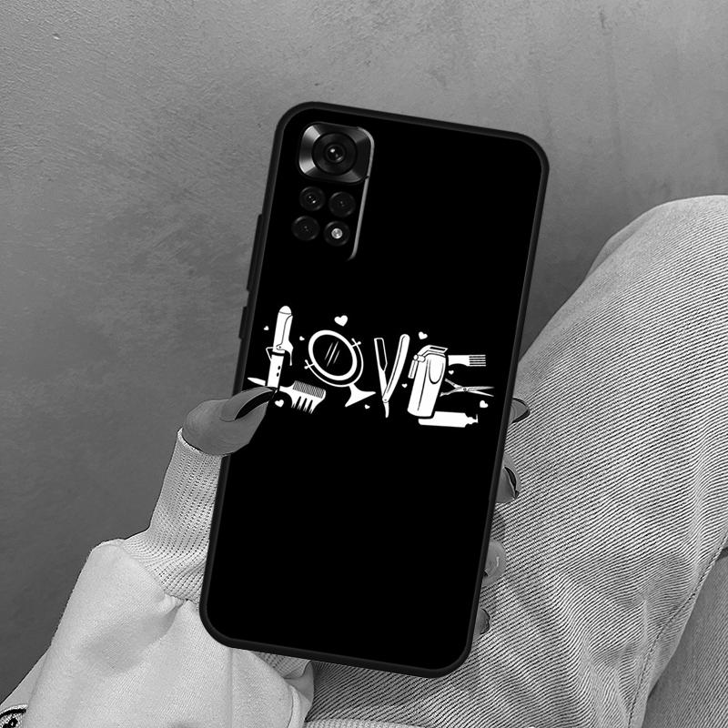 Barber Shop Hair Stylist Tools Case For Xiaomi Redmi Note 12 Pro 8 9 10 11 Pro Note 11S 9S 10S 9A 9C 9T 10C 12C Cover