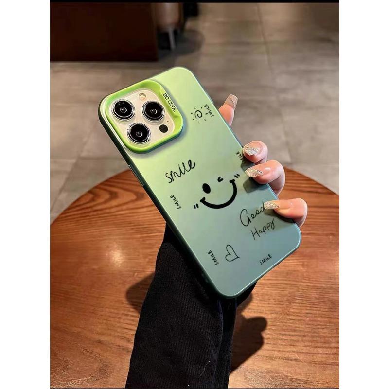 Модный чехол для мобильного телефона Smiley Face подходит для iPhone16promax, трендовая версия 15pro, 14/13pro, Европа и Америка 12/11