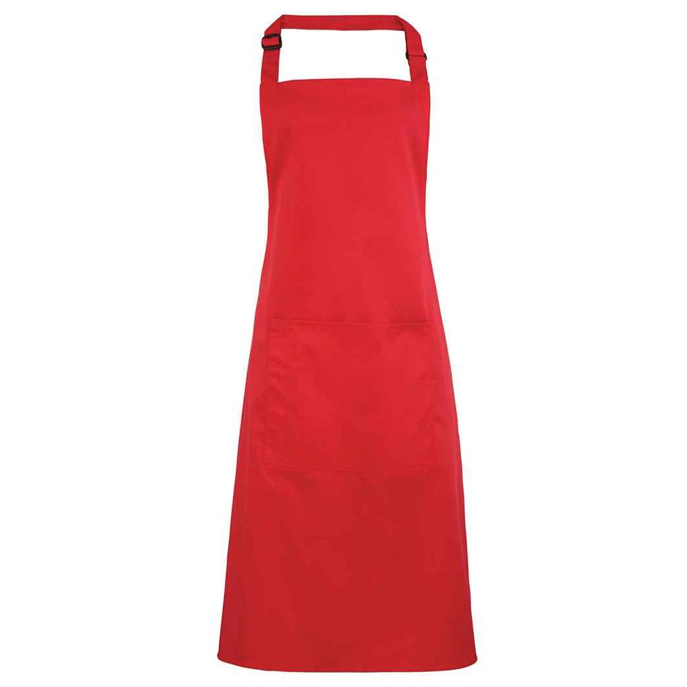 Premier Unisex Adult Colours Collection Pocket Bib Apron
