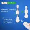 Smart Light Bulb Socket E27 Wireless Remote Control Switch LED Lamp Bases ON/OFF Room Chandelier Timer Switch Battery Powered