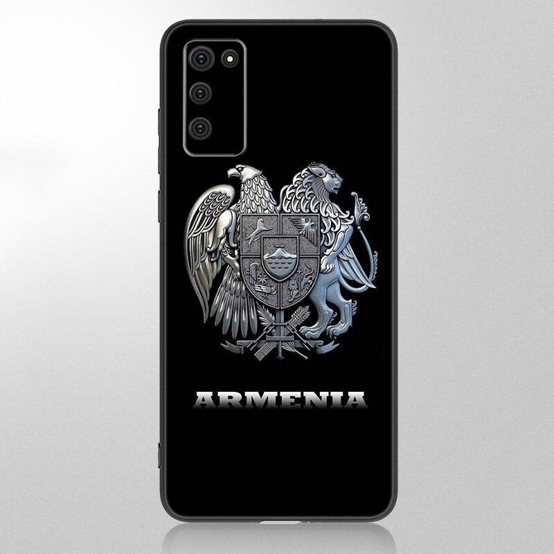 Чехол с армянским флагом Армении для Samsung Galaxy A12 A02S A22 A32 A52 A72 A71 A51 A41 A31 A21 A11 A50 A70 A10S A20S, черный чехол