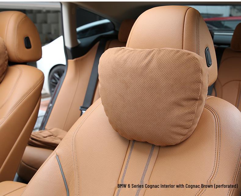 Подушка для подголовника и шеи из замши DuPont Cotton для Tesla и Mercedes-Benz S-Class/Maybach