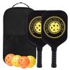 Carbon Fiber Aramid Pickleball Paddles PP Honeycomb UV Printed Racket Set