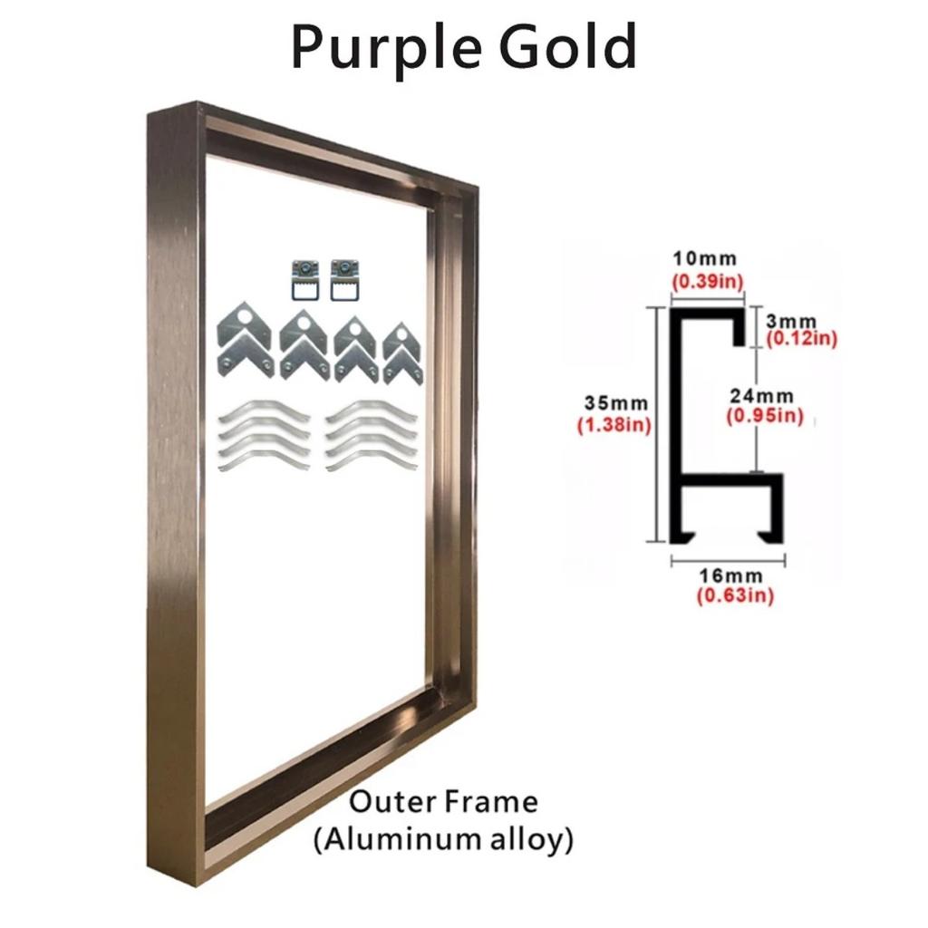 HOMZY 8 цветов 40x50 30x40 см Холст для картины Металлические алюминиевые внешние рамы для живописи маслом Произведение искусства Настенное искусство Фото Постер Домашнее украшение