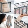 NEW 6/7/11grids Foldable Underwear Underwear Socks Organizer with Dividers Clothes Storage Box Breathable Mesh Bag for Wardrobe