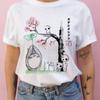 Summer 100% Cotton T-shirt Studio Ghibli Totoro Harajuku Style Kawaii Totoro Ghibli Loose Casual T-shirt Women