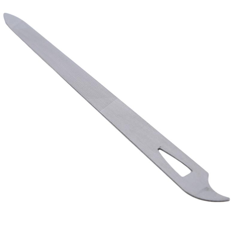 Профессиональные двусторонние маникюрные инструменты из нержавеющей стали, скраб для дизайна ногтей, инструменты для полировки ногтей