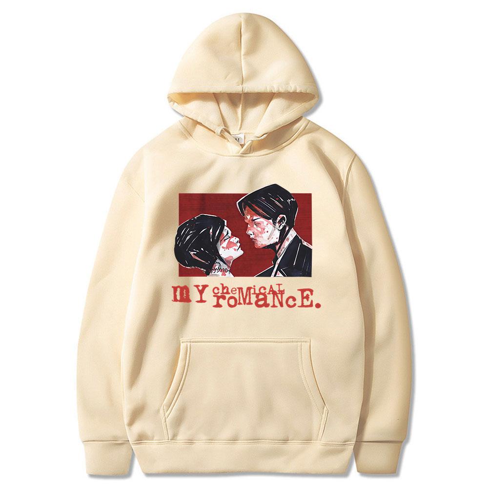 Худи My Chemical Romance мужские женские для Sweet Revenge Панк Готика Винтажные толстовки с капюшоном Повседневные с длинным рукавом Пуловеры