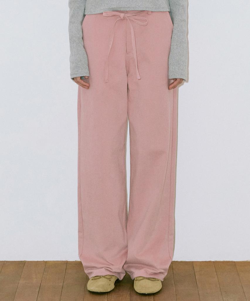 SINOON Lace Cotton Pants (Pink)