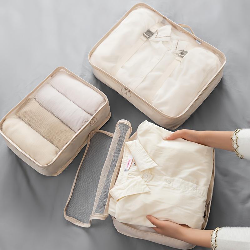 7Pcs Set Travel Bags Organizer Storage Bags Suitcase Packing Cubes Cases Portable Wardrobe Luggage Clothes Shoes Pouch Fold New