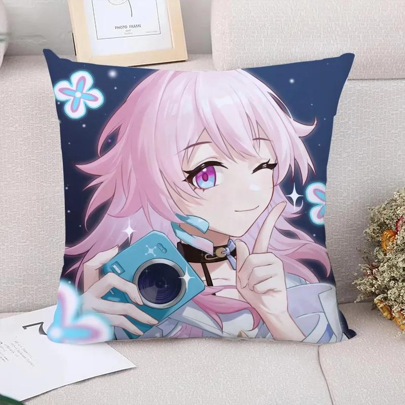 Pillow Cases Decorative Cushions Cover for Sofa Honkai Star Rail Pillowcases Cushion Covers Pillowcase Car Decoration Body