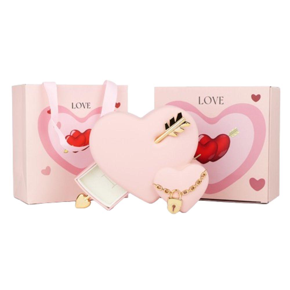 Креативная коробка для демонстрации ювелирных изделий Пылезащитная подарочная коробка на День святого Валентина Футляр для серег Браслет/Кольцо