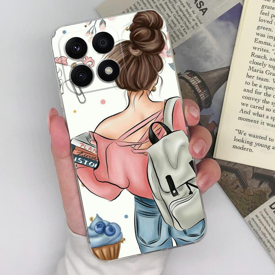 Чехол для Honor X8a X7a 20S 30S 50 Pro 8A Pro 9S 9X Pro Magic5 Pro, модный защитный чехол для мальчиков и девочек, прозрачный мягкий силиконовый чехол из ТПУ для чести, бампер