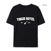 Rock Band Tokio Hotel Kaulitz Print Tshirt Cotton T-shirt Trend Short Sleeve Tee Women Hip Hop Streetwear T Shirt Clothes