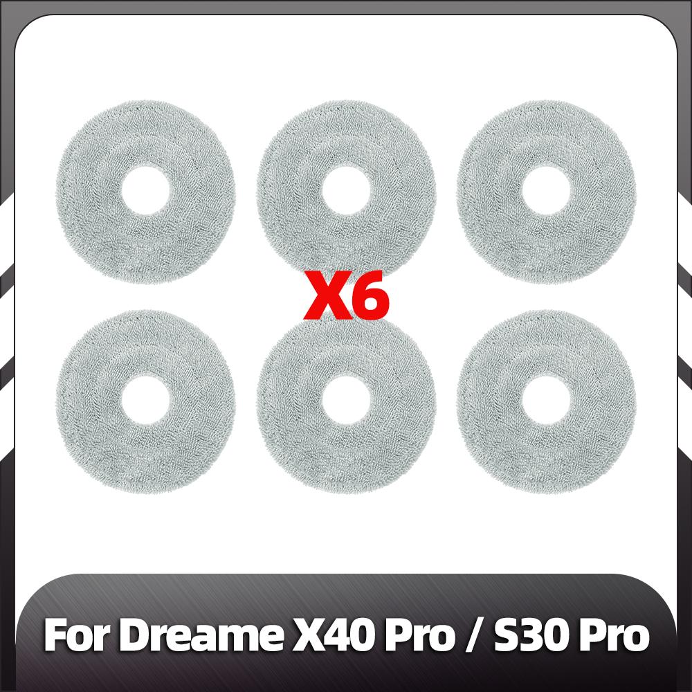 Совместимость с Dreame X40 Ultra / X40 Pro / S30 Pro Ultra Робот-пылесос Детали Основная боковая щетка HEPA-фильтр Насадки для швабры Детали пылесборника