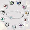 Медные twelve month birthstone сердце вечность шармы бусины кулон подходят к оригинальному браслету для женщин тонкие ювелирные изделия