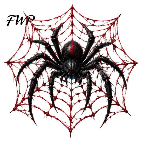 Reusable Glass Film Scary Black Spider Static Window Clings, Web Stickers, Holiday Graphics Decals for Haunted House Halloween Shop Spooky Scene