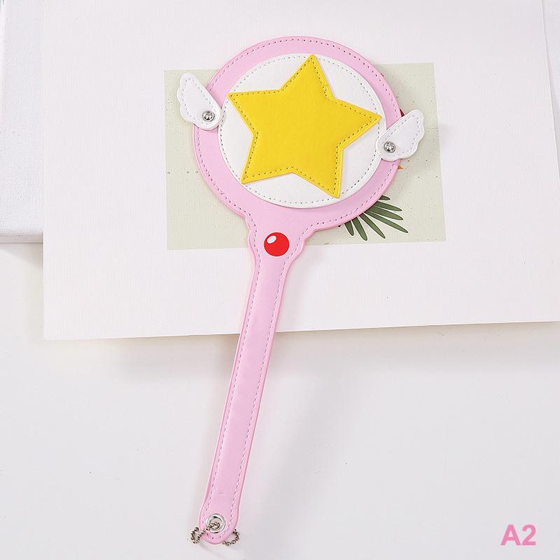 Kawaii Cardcaptor Sakura Magic Wand Toy Card Case Bus Card Holder Cerberus Princess Pink Cute Star Rod Anime Toy
