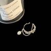 Tassel Chain Baroque Pearl Party Korean Style Women Rings Adjustable Open Ring Index Finger Ring