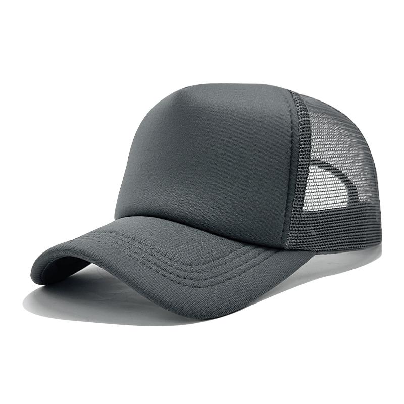 High Quality Custom 3D Embroidery Sublimation Print 5-Panel Trucker Mesh Cap Baseball Gorras Blank Foam Trucker Hat