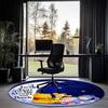 Winnie Printed Round Rug Carpet Chair Rug Area Rug Entryway Doormats,for Office Chair Living Room Bedroom Kitchen Room.