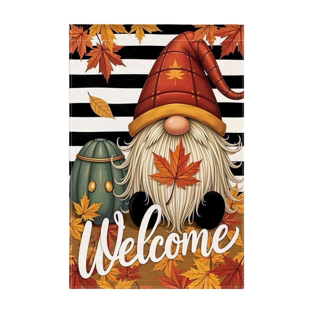 Durable Thanksgiving Fall Garden Flag Outdoor Yard Decoration Thanksgiving Banners for Autumn Party Home Decor