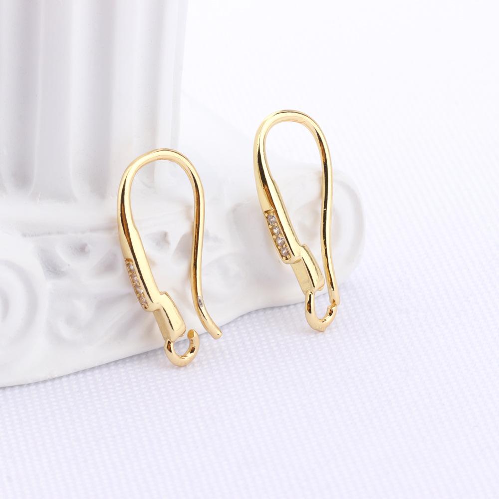 Minimalist Fashion Retention Ear Hook DIY Accessories With Zircon And Pearl Earrings For Women