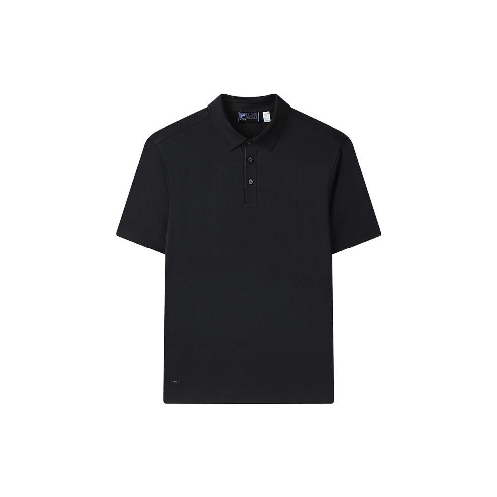 FILA Polo Shirts Men's Jet Black Polo Collar Moderate Straight Fit F11M322101F-BK