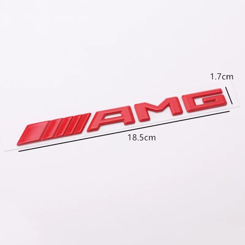 DHP3  New 2025 Hot AMG Logo Car Tail Trunk Auto Emblem Sticker Accessories For Mercedes Benz Brabus Smart Maybach W204 GLC CLA W205 W2
