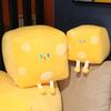 Cheese Butter Cube Yellow Plush Toy Stuffed Doll Cartoon Decoration Gift Kids