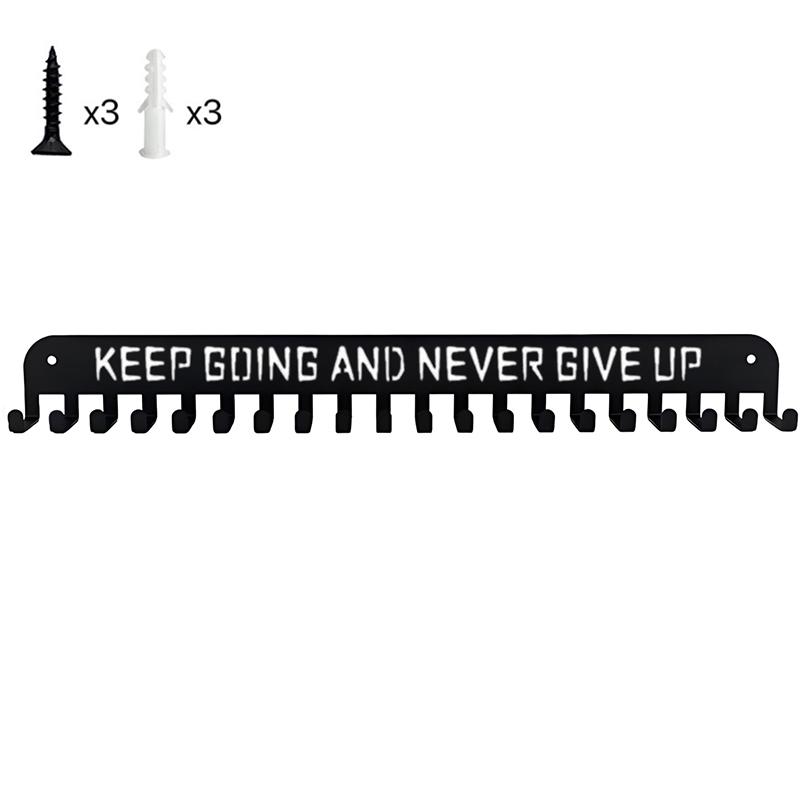 Medal Display Rack Metal Medal Hanger Holder Organizer Wall Mounted Large Capacity Award Holder For Race Soccer Sports Karate