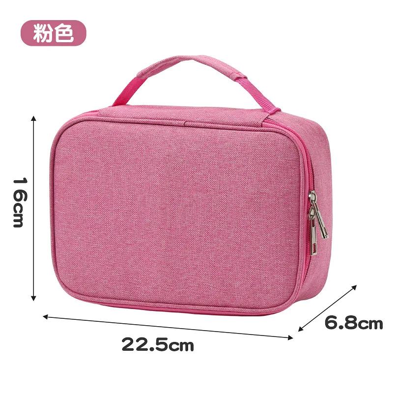 Пенал для карандашей большой емкости с матовым покрытием, коробка для канцелярских принадлежностей с застежкой-молнией, съемная сумка для хранения учебных принадлежностей